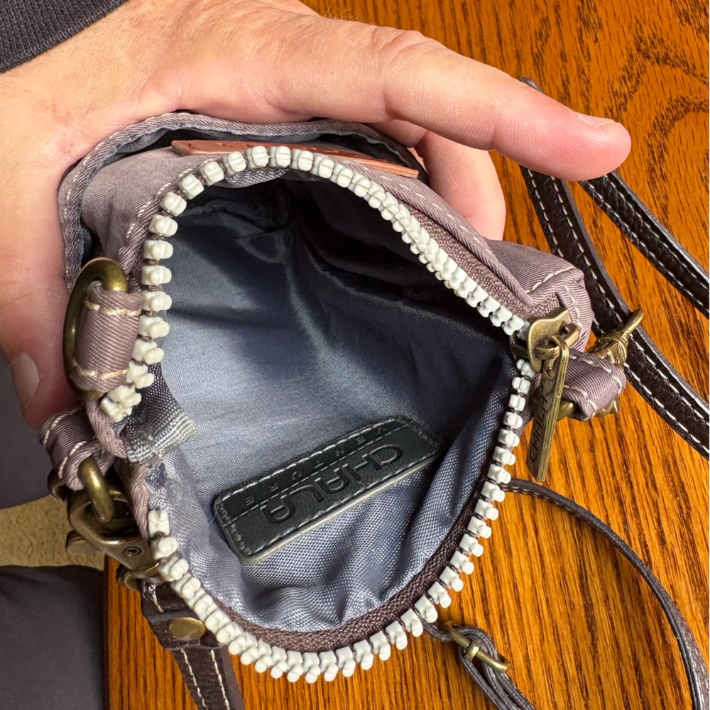 Chala Purple Cell Phone Crossbody Bag with Paw Print - Picture 4 of 11